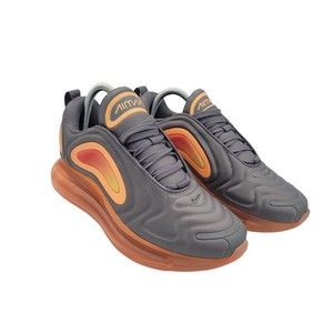 NIKE Air Max 720 Youth Women's Sneaker Gunsmoke Orange Gray Sz 7Y WOMENS 8.5 NEW